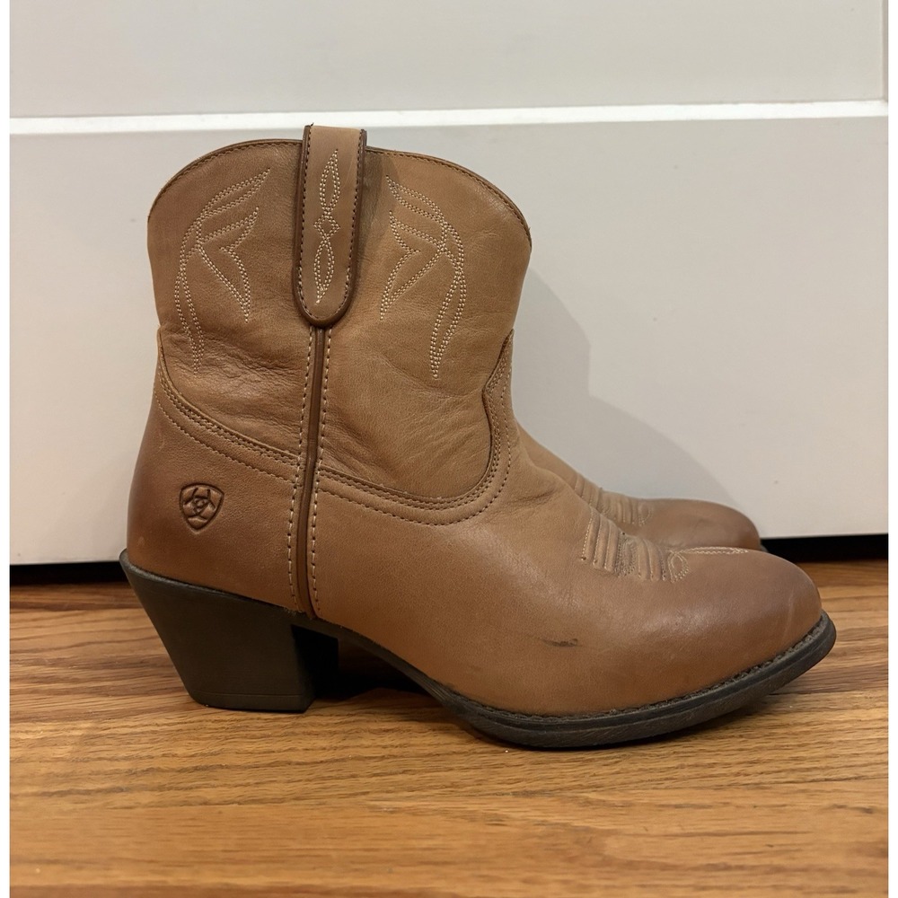Ariat Women's Darlin Western Boots 100% Leather Burnt Sugar Size 6.5 C Wide